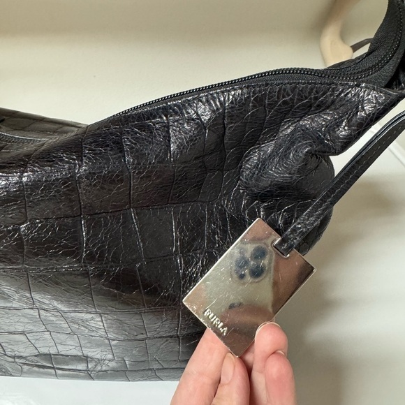 Furla Crocodile-Embossed Women's Bag - Picture 14 of 16